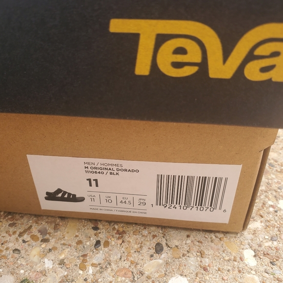Teva Original Dorado Men\'s Black Sandals Box 11 Strap main image 2